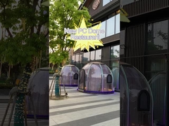 Tienda a prueba de calor de la bóveda del policarbonato de la tienda transparente derecha libre de la burbuja 10x10