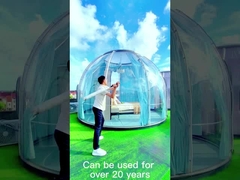 Sunroom de cristal modificado para requisitos particulares de la casa de la casa de la bóveda de Mini Sunroom Dome Tent Glamping en venta