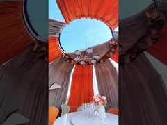 Eventos de 360 grados Hotel impermeable a los rayos UV Resistencia a las estrellas PC Glamping Igloo Cúpulas geodésicas Casa