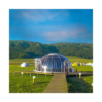 Calidad  Durable Lightweight 6m Geodesic Dome Thickness 3.5mm Dome Igloo Tent fábrica