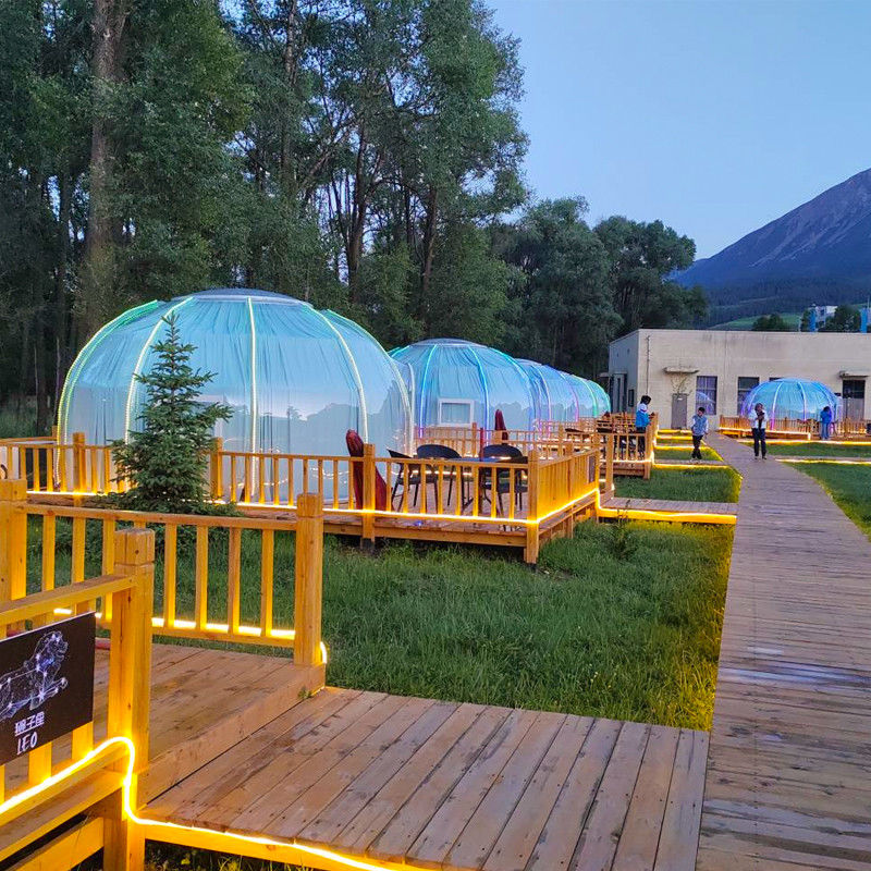 Ronda PC de aluminio Ver a través de la tienda de bubbles para acampar al aire libre y eventos