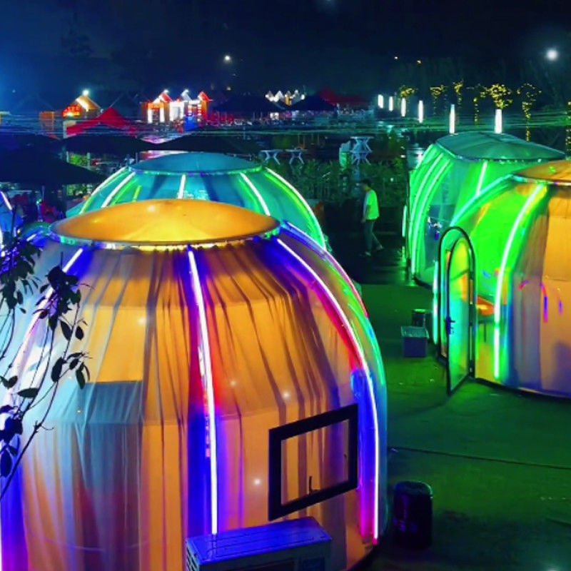 Tenda de burbujas iglu redonda de PC transparente y transparente para acampar y eventos al aire libre