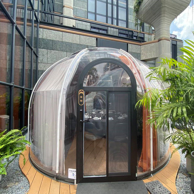 Tenda de burbujas iglu redonda de PC transparente y transparente para acampar y eventos al aire libre