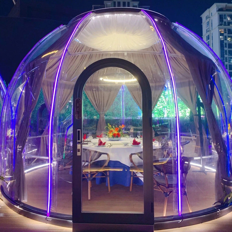 3m x 2.3m Casa de Cúpula Limpia Iglu Tienda de Burbujas con Fiestas y Eventos