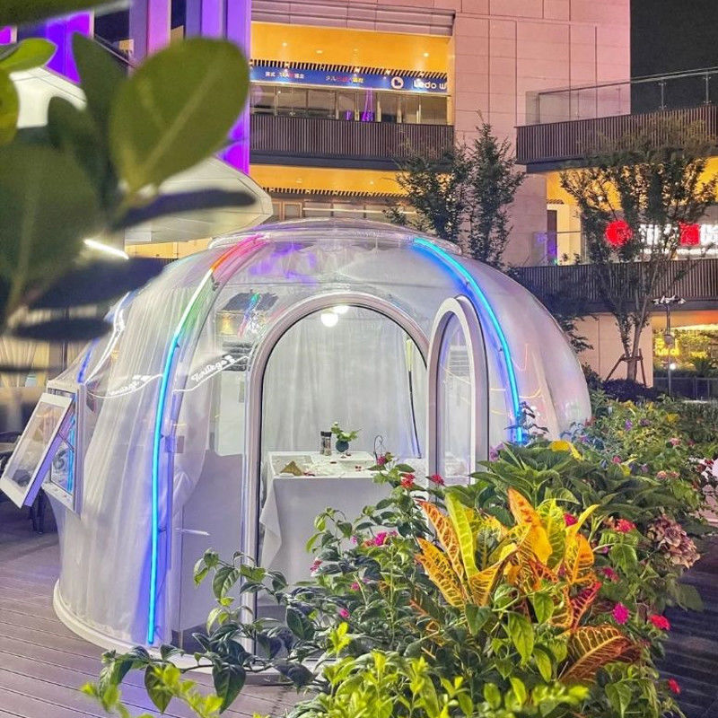 Deportes 6m Cúpula geodésica PC Casa de cúpula clara para fiestas y eventos