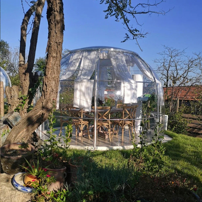 6m PC geodésico Cúpula clara Resistencia UV 99,9% Casa de cúpula para fiestas y eventos
